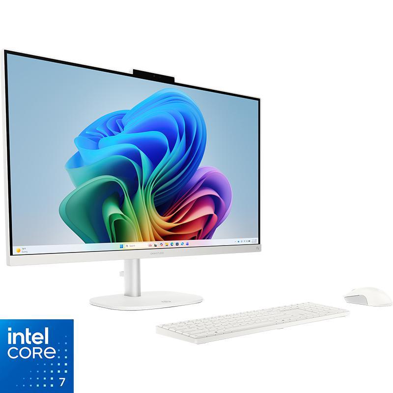 HP OmniStudio Desktop Computer, AI, 27", Intel Core 7, 16 GB RAM, 512 GB PCIe NVMe M.2 SSD, Intel Graphics
