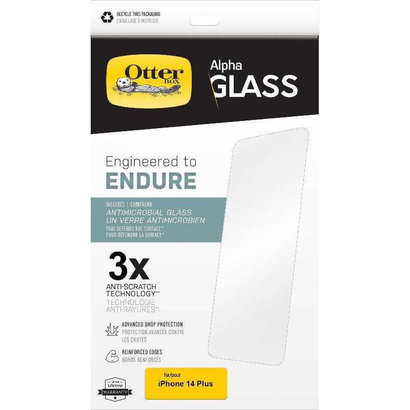 OtterBox Alpha Glass Antimicrobial Glass Smartphone Screen Protector