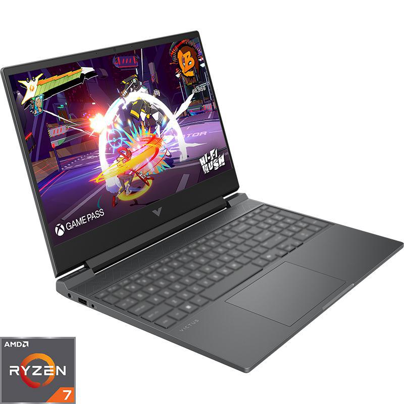 HP Victus Gaming Laptop, 15.6", AMD Ryzen 7, 16 GB RAM, 512 GB NVMe M.2 SSD, Windows 11 Home, NVIDIA GeForce 6 GB