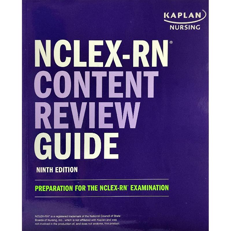 NCLEX‎-‎RN Content Review Guide | مراجع الاختبارات والشهادات | الشهادات المتخصصة والمهنية | الكتب الانجليزية | وصل حديثاً | الشحن الدولي