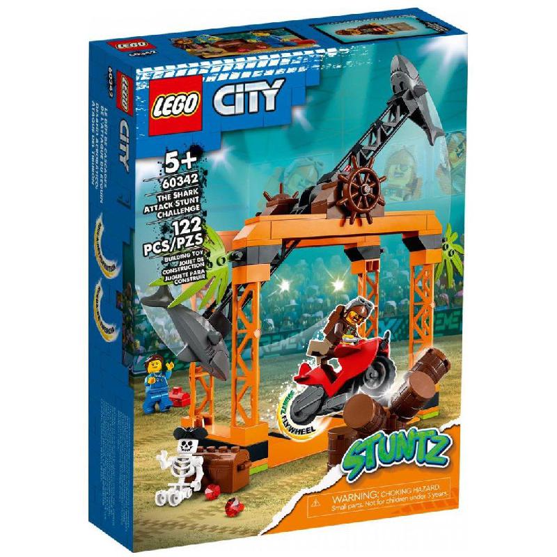 LEGO CITY The Shark Attack Stunt Challenge Interlocking Bricks Set