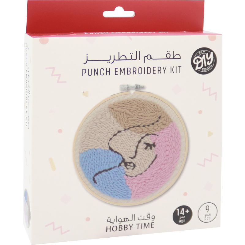 Embroidery Craft, Lady Drawing, Assorted Color