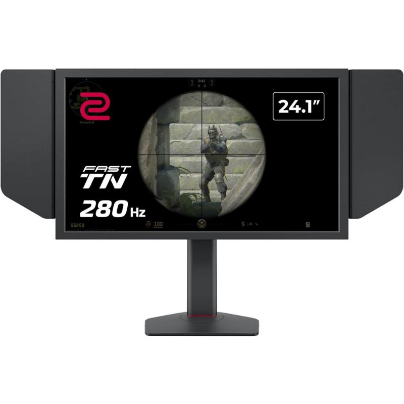 بينكيو XL2540‎‎X+ زوي 24.1 بوصة، شاشة ألعاب، ضوء LED، دقة 1080 بيكسل، 280 هرتز، اسود