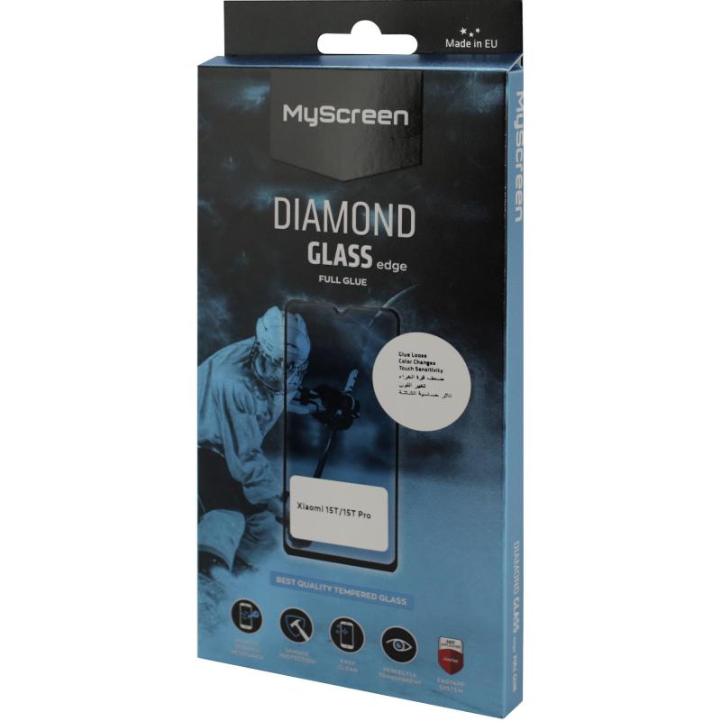 MyScreenPROTECTOR MyScreenPROTECTOR Diamond Glass Edge Smartphone Screen Protector For Xiaomi 15t 15t Pro 9H Hardness, Impact Resistant