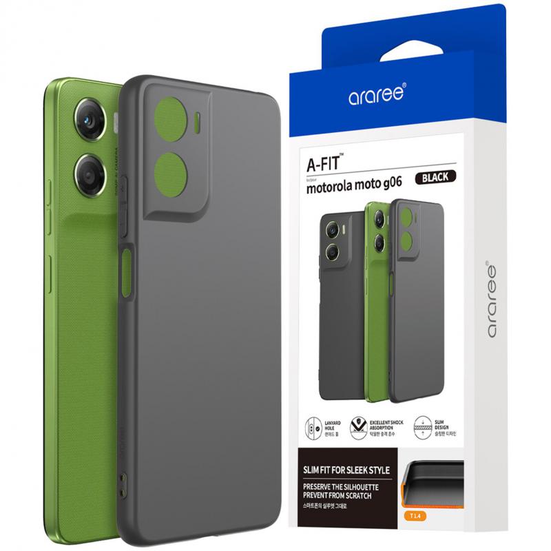 araree Araree a-fit Back Cover Mobile Case For Motorola Moto G06 Comfortable Grip, Protects from Drops
