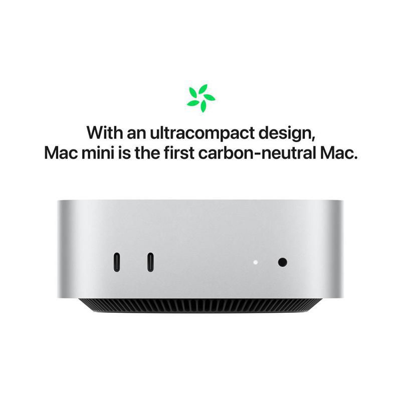 Apple Mac mini CPU, Apple Intelligence, M4 10-core CPU, 24 GB RAM, 10-core GPU, 512 GB SSD