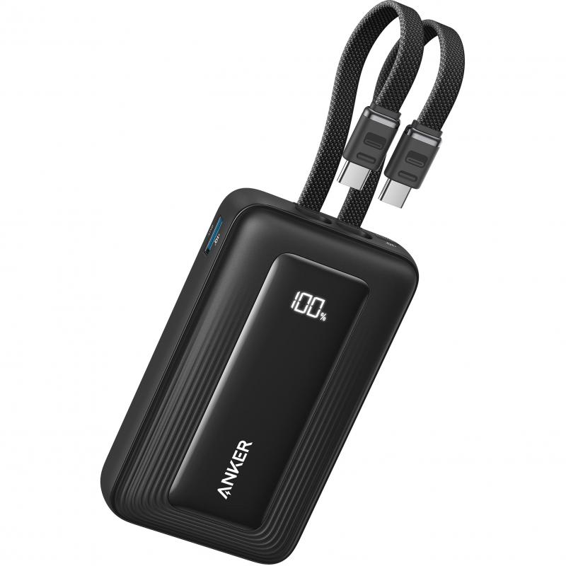 Anker Anker Zolo Powerbank With Two built-in usb-c Cables Pd 20000 mAh / Built-in Cable, Additional USB-A and USB-C Ports, Smart Display