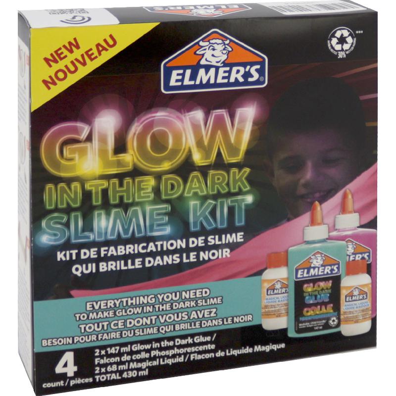 Elmer's Glow in Dark Kit Slime Toy | Craft Supplies | Clay, Dough & Accessories | Toys & Kids Learning | New Arrivals