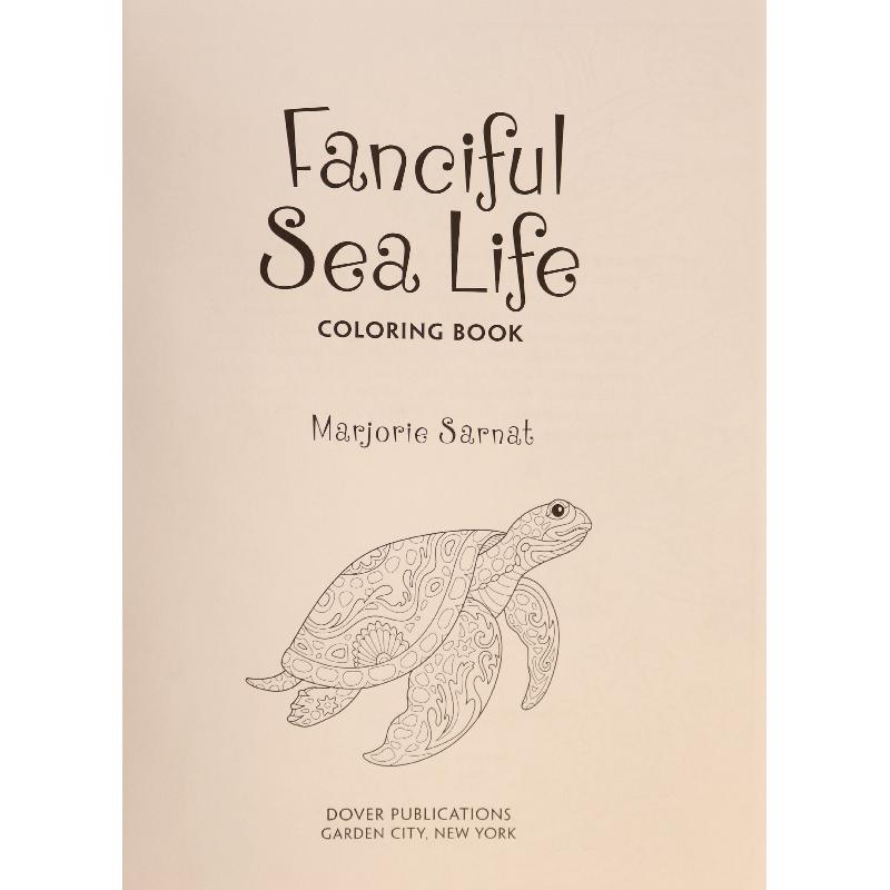 Creative Haven: Fanciful Sea Life - Coloring Book | Coloring Books for Adults | Crafts & Hobbies | English Books | New Arrivals | Global Shipping