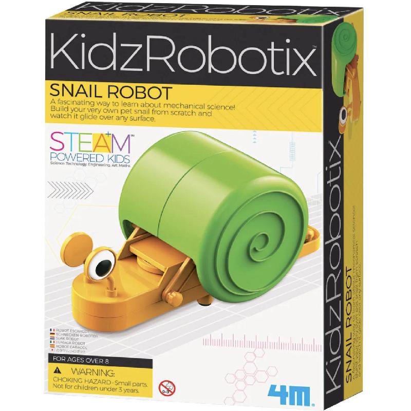 4M KidzRobotix Snail Robot, STEAM Powered Kids Science Learning Activity Set, English, 8 Years and Above