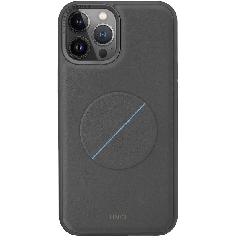 Uniq Novo Back Cover Mobile Case for iPhone 14 Pro Max Charcoal Grey Uniq