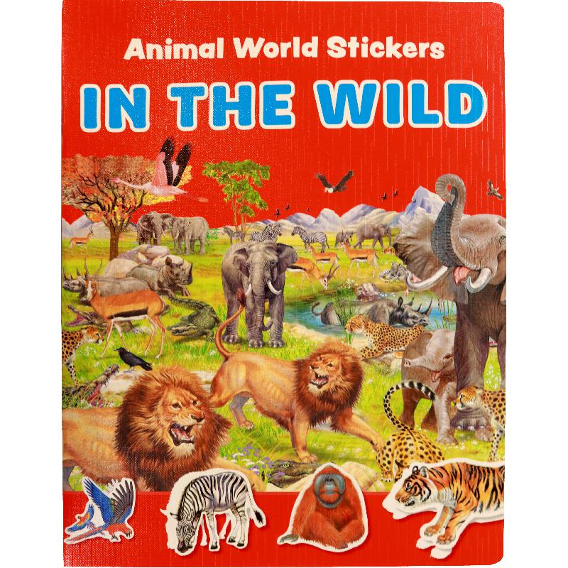 Animal World Stickers: In The Wild | Children Books | English Books | Children - Reference/Ency | Global Shipping | Children - Younger (6-9) | Children Sticker Books (5 - 8) | Clearance Offers