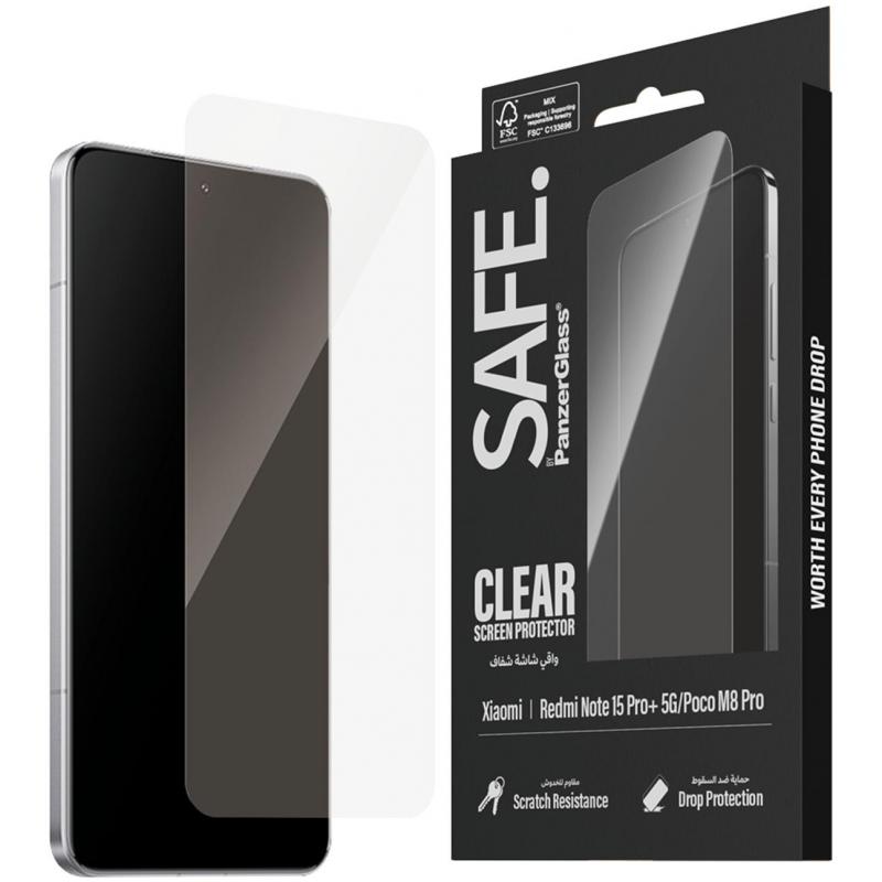 panzerglass Panzerglass Safe Case Friendly Smartphone Screen Protector For Xiaomi Redmi Note 15 pro+ مقاوم للصدمات والخدوش | 100% Touch