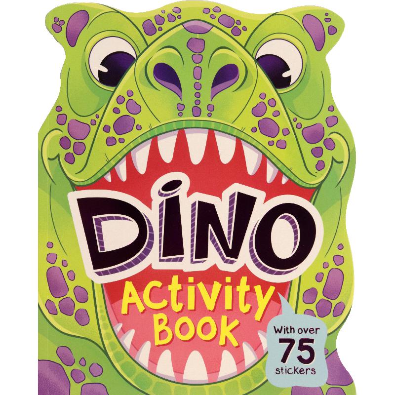Dino Activity Book | الكتب الانجليزية | الكتب الصوتية والفيديو | كتب صوتية للأطفال | الشحن الدولي | الأطفال | كتب انشطة للاطفال (5 - 8)