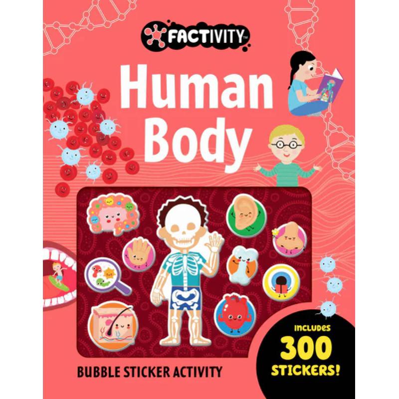 Factivity: Human Body - Bubble Sticker Activity Includes 300 Stickers! | Children Books | Children - Reference/Ency | English Books | Children Sticker Books (5 - 8) | Children - Younger (6-9) | New Arrivals | Global Shipping