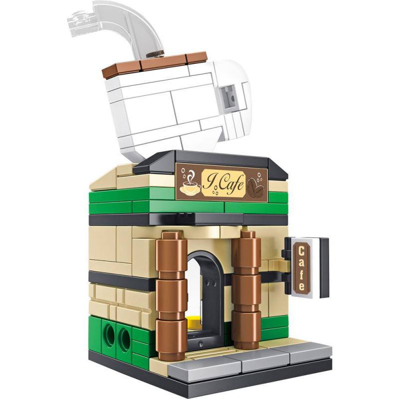 Bloci Building Series Coffee Shop Interlocking Bricks Set, 6 Years and Above