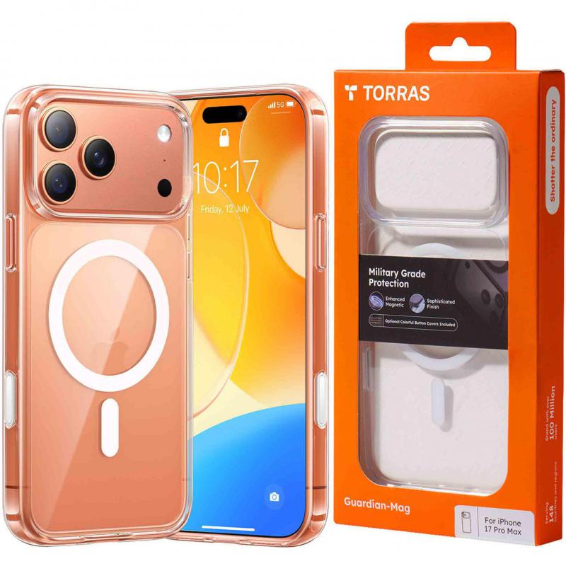 Torras Torras guardian-mag Back Cover Mobile Case With Magsafe 12 ft Armor Shield Protection, Enhanced Magnetic, Sophisticated Matte