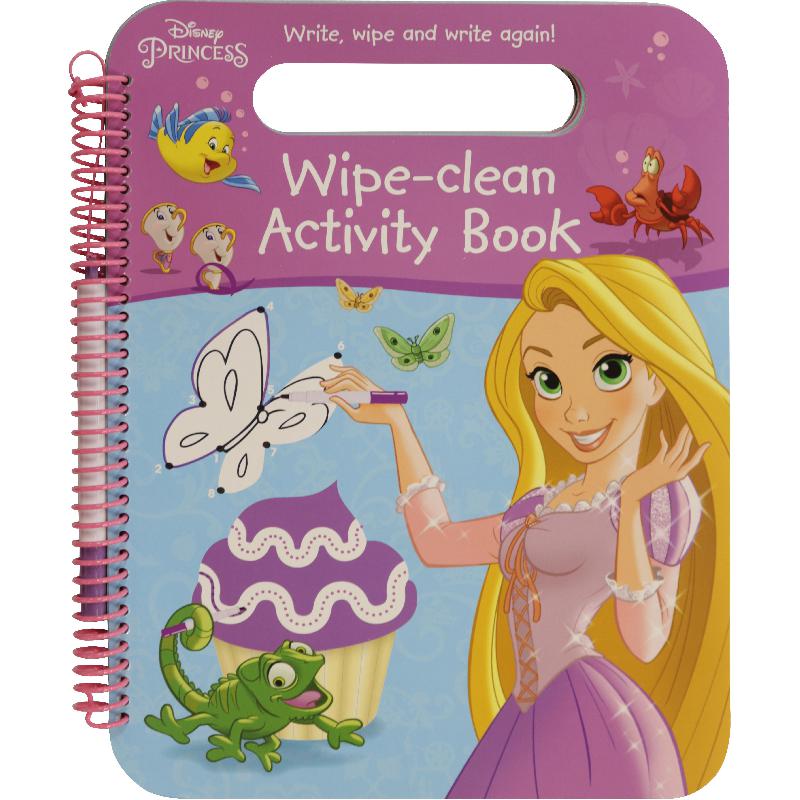Disney Princess: Wipe-Clean Activity Book - Write | Children Books | Children - Activity & Coloring | English Books | Global Shipping | Children - Preschool (1-5) | Children - Younger (6-9) | Children Wipe & Clean Books (3 - 5) | Children Look & Find (5 -