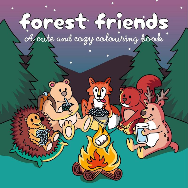 Forest Friends (A Cute and Cozy Colouring Book)