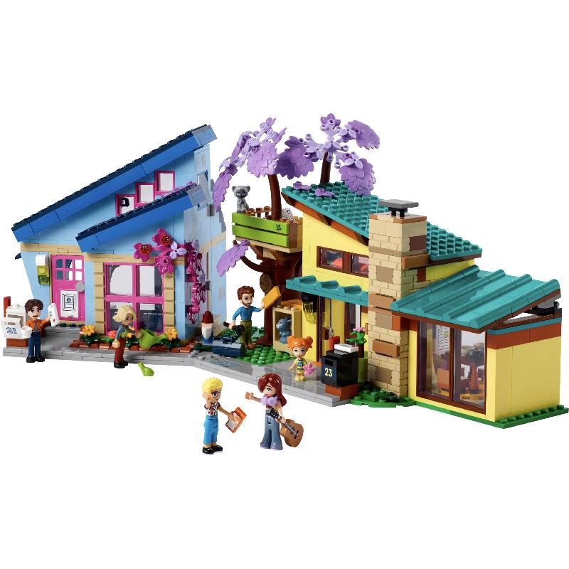 LEGO Friends Olly and Paisley's Family Houses Interlocking Bricks Figure | Toys & Kids Learning | Learning Aids | Building Sets | New Arrivals