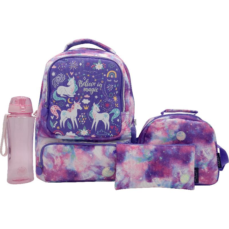 Atrium Unicorn Classic 4-in-1 Value Set Backpack with Accessory