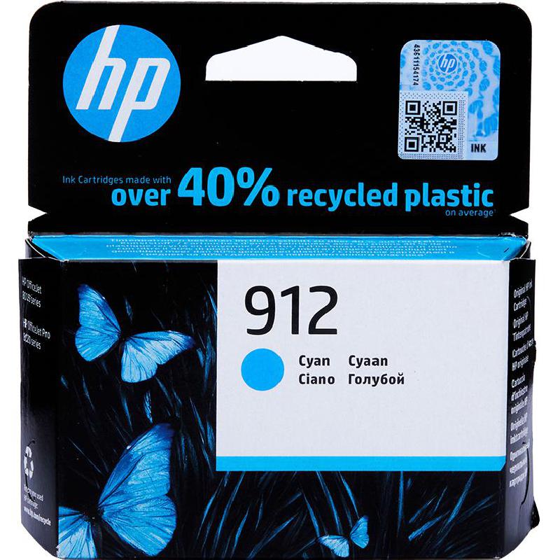 Buy HP 912 Inkjet Cartridge, Cyan in Saudi Arabia