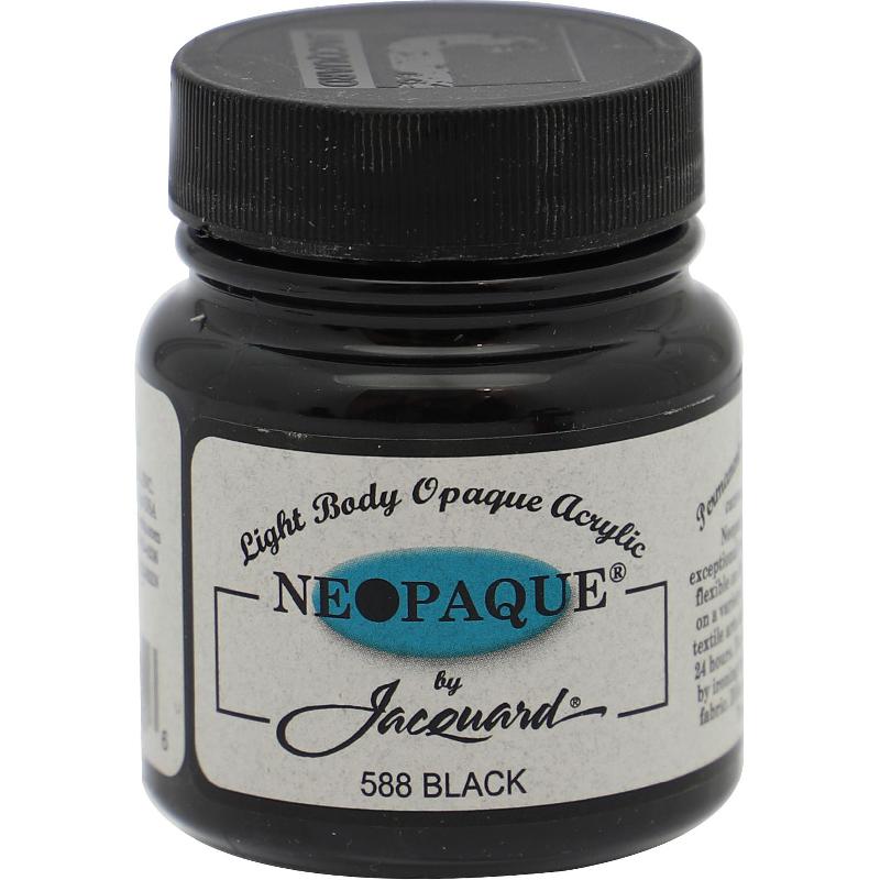 Jacquard Neopaque Fabric Painting Light Body Opaque Acrylic Black