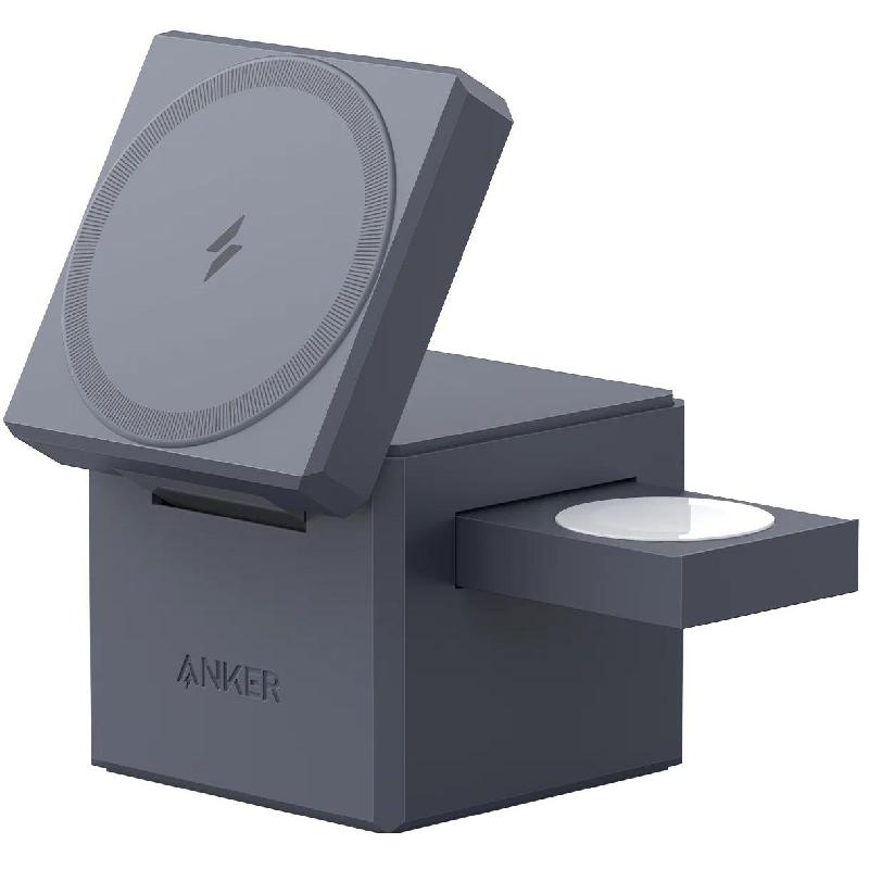 Anker 3-in-1 Cube Wireless Charger with MagSafe and Hook, Qi/PMA, 15W ...