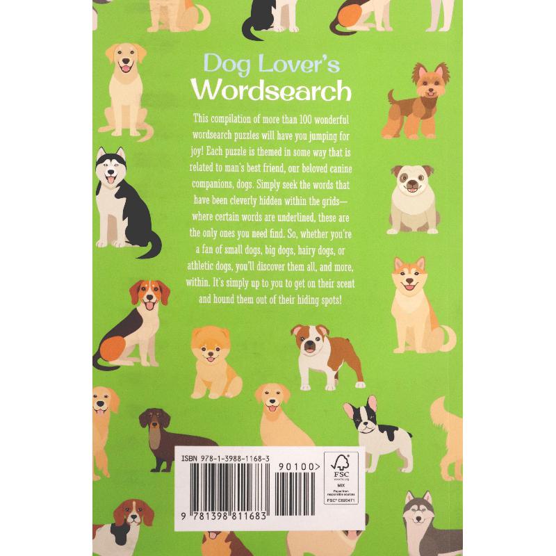Dog Lovers Wordsearch - More than 100 Themed Puzzles about Our Canine Companions | الأطفال | الكتب الانجليزية | الشحن الدولي | كتب تركيب (بزل) لﻼطفال (3 - 5) | 5-1 كتب ماقبل المدرسة سن