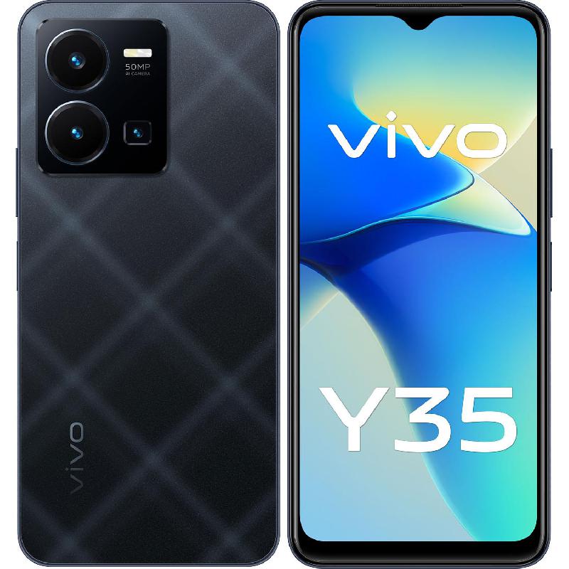 vivo Vivo Y35 128gb+8gb Agate Black - Jarir Bookstore Qatar