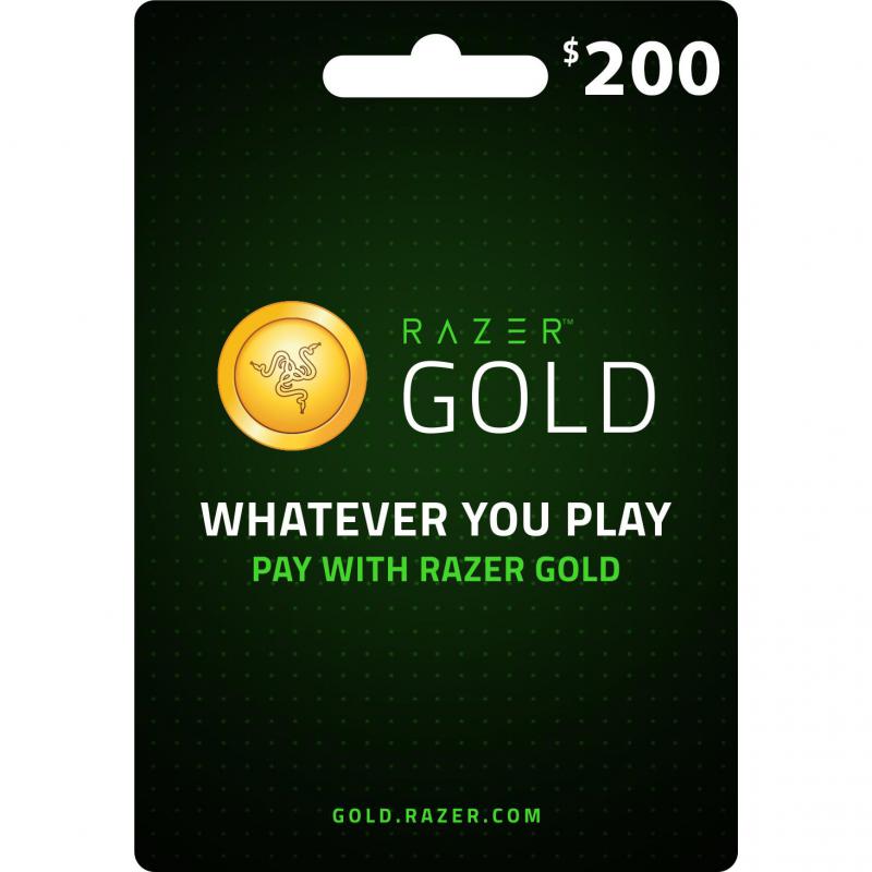 Razer Gold 200$ E-Voucher, Digital Code (KSA)