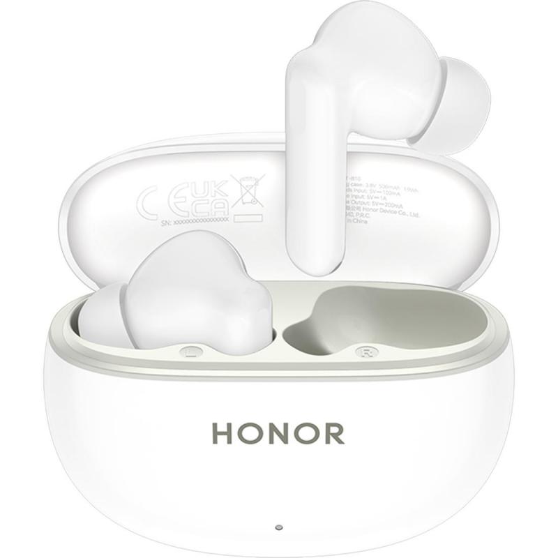 Honor X10 Lite Earbuds, Bluetooth, Built-in Microphone, White