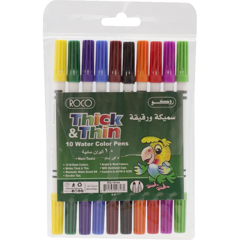 Roco Kolor Permanent Marker Broad/Fine Double Point Assorted Color ...