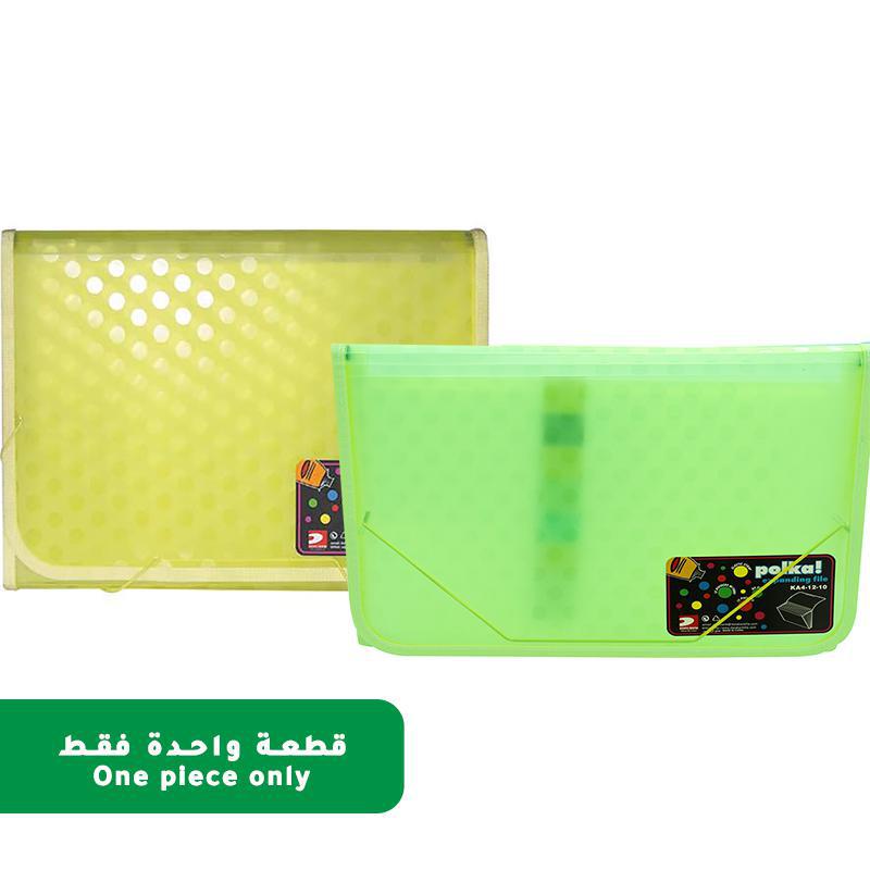 Data Bank Expanding File with Division, A4, 13 Pockets, Assorted Color, Color and Design May Vary