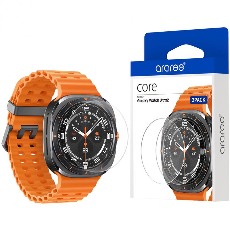 Araree Core Glass Smartwatch Screen Protector, for Samsung Galaxy Watch Ultra, Perfect Fit Tempered Glass