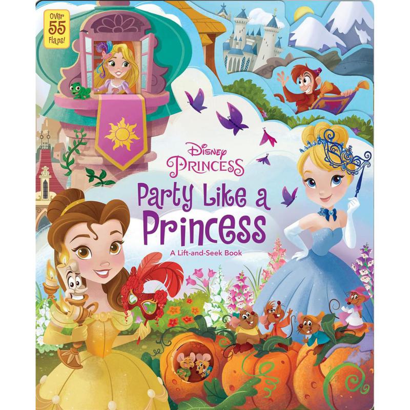Disney Princess: Party Like a Princess - A Lift-and-Seek Book with Over 55 Flaps! | English Books | Children - Activity & Coloring | Children - Younger (6-9) | Children Look & Find (5 - 8) | Children Books | New Arrivals