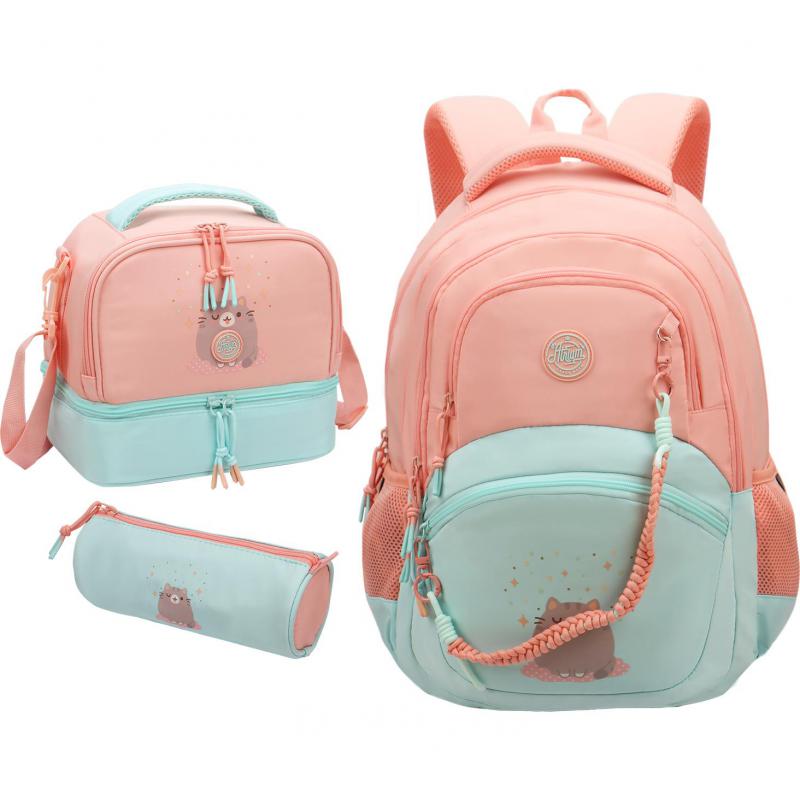 Atrium Active Backpack with Accessory, for 15.6" (Device), Peach/Teal