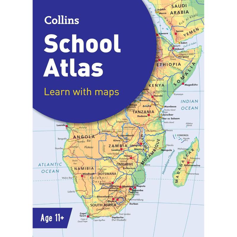 Collins School Atlas, Age 11+ Collins School Atlases Staffs of Times ...