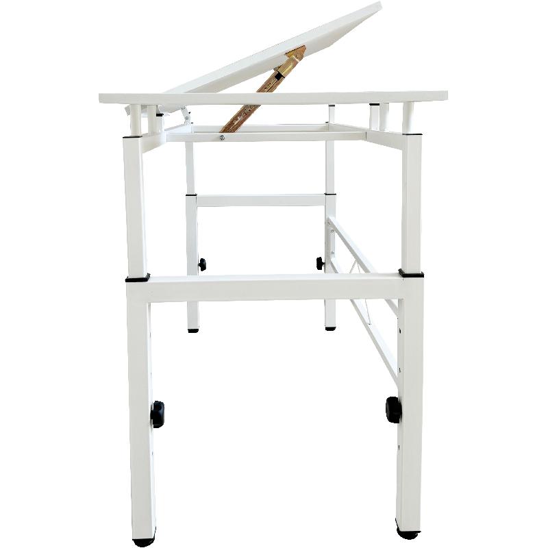 Drafting Table, Metal/Wood, Grey/White
