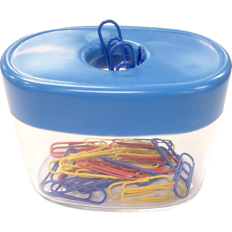 Magnetic Clip Dispenser, Oval, Assorted Color