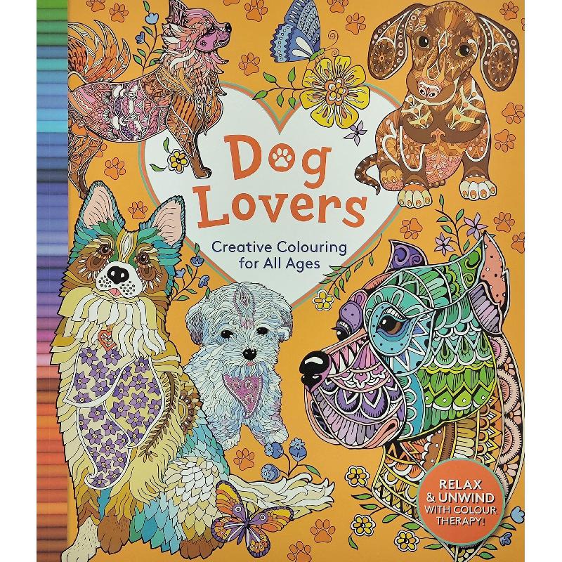 Dog Lovers - Creative Colouring for All Ages | Children Books | English Books | Global Shipping | Children - Younger (6-9) | Children Coloring Books (5 - 8)