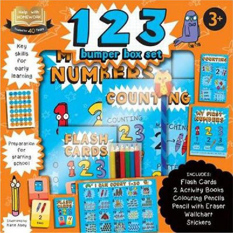 123 Bumper Box Set, Age 3+ Help with Homework Staffs of Igloo Books