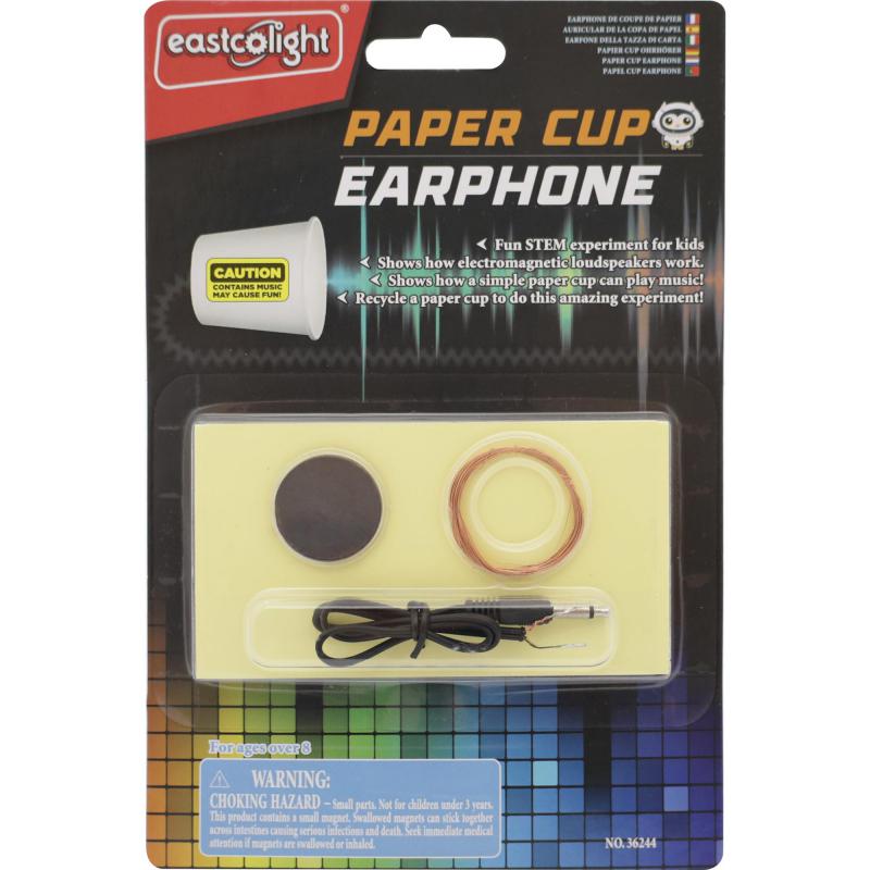 Eastcolight STEM University Paper Cup Earphone Science Learning Activity Set, English, 8 Years and Above