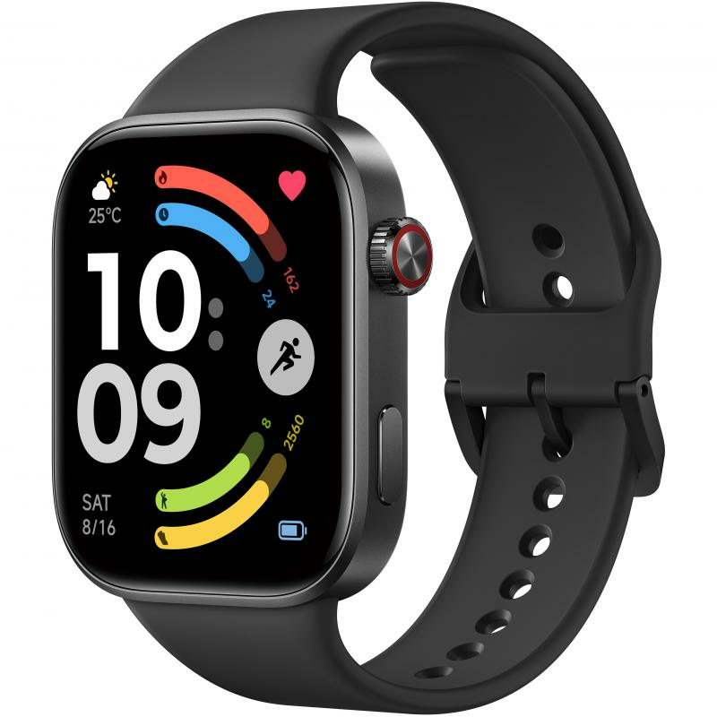 Xiaomi Redmi Watch 6 Smartwatch, 2.07", Obsidian Black Aluminum Alloy Case, Black TPU Strap, One Size 1