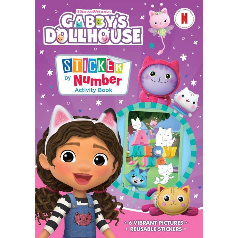 Gabby's Dollhouse: Sticker by Number - Activity Book | Children Books | English Books | New Arrivals | Children Sticker Books (5 - 8) | Children - Younger (6-9) | Children - Reference/Ency