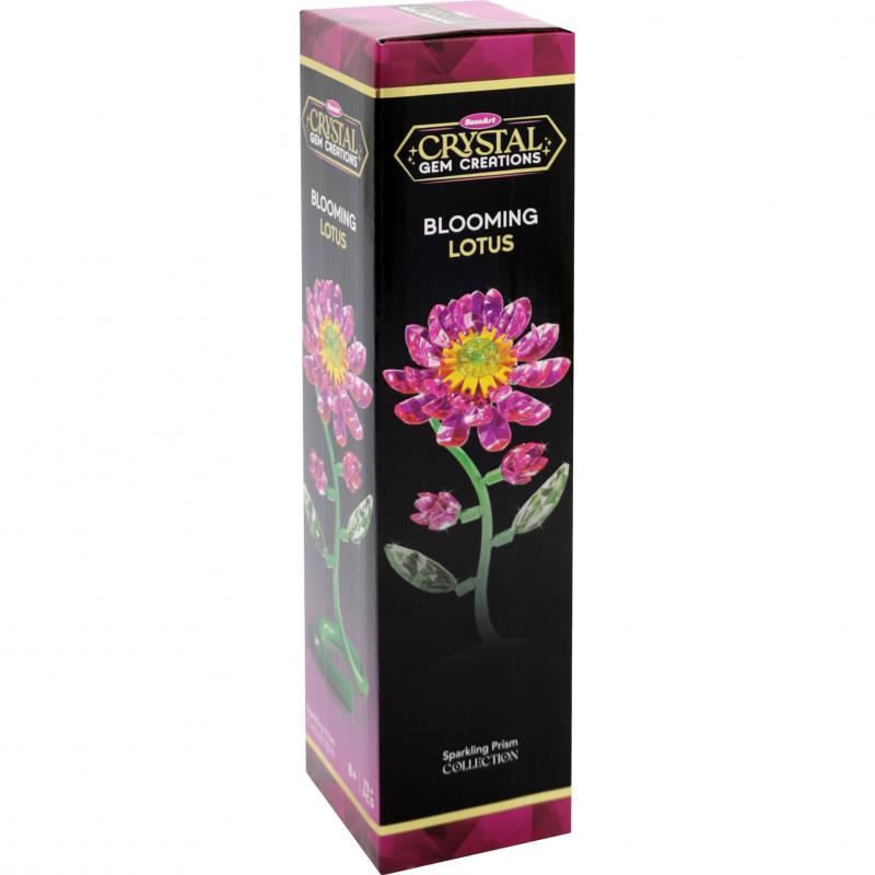 Cra-Z-Art RoseArt Crystal Gem Creations: Blooming Lotus Preschool Learning Activity Set, English, 8 Years and Above