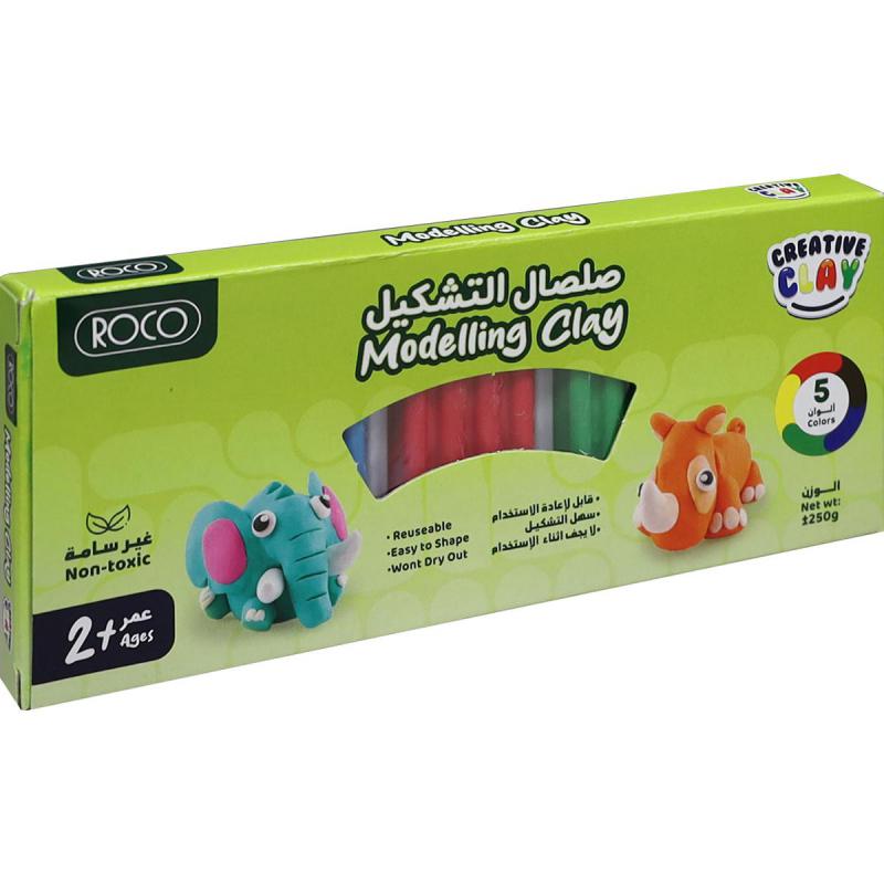 Roco Great Learning Experience - 5 Colors Modelling Clay, Assorted Color