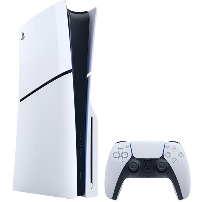 Sony PlayStation 5 Slim Console Blu-ray Edition, 1 TB, White