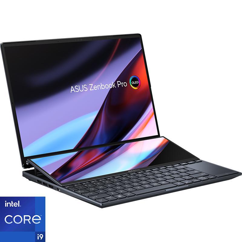 Asus Zenbook Pro Duo 14 OLED UX8402VV-OLEDI9TB Laptop, 14.5", Intel Core i9, 32 GB RAM, 1 TB PCIe NVMe M.2 SSD, Windows 11 Home,