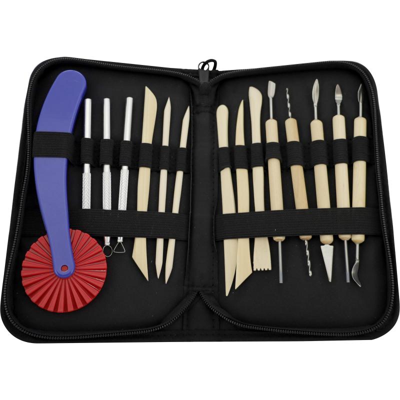 Roco Pottery Tools Set Clay Tool, Black/Brown